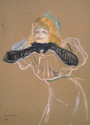 Yvette Guilbert (1867-1944) singt 